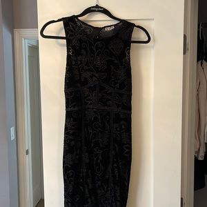Bustier patterned free people dress
